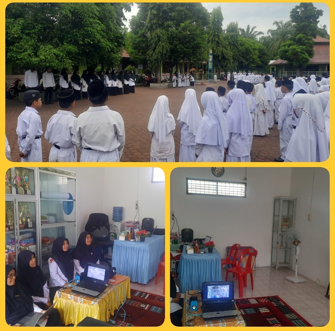 Amanat Ibu Azimah, S. Ag Dalam Kegiatan  Upacara Bendera Pentingnya Menjaga Kedisplinan